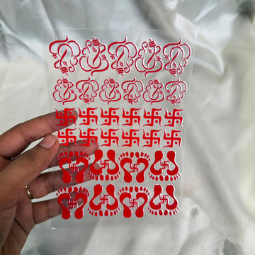Mix symbol peel off sticker sheet A6