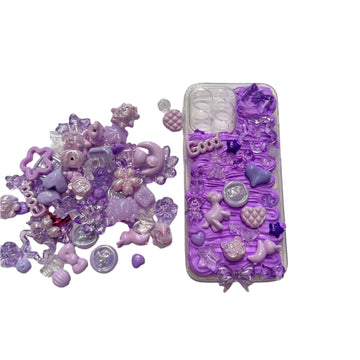 Purple diy phone case kit