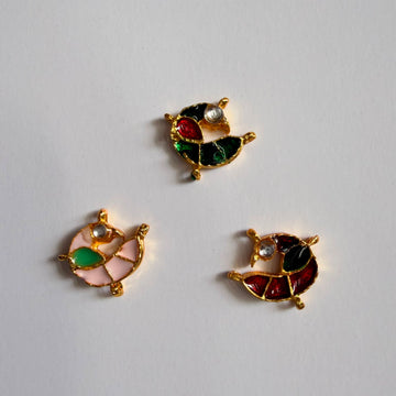 Kundan rakhi charm birds 001