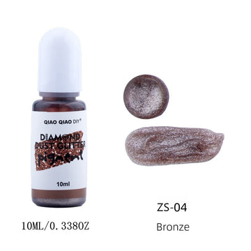 Diamond dust glitter pigment bronze