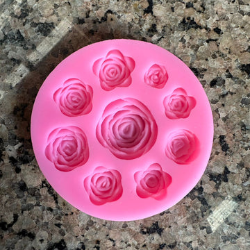 9 in 1 rose  mould