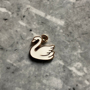 White swan charm