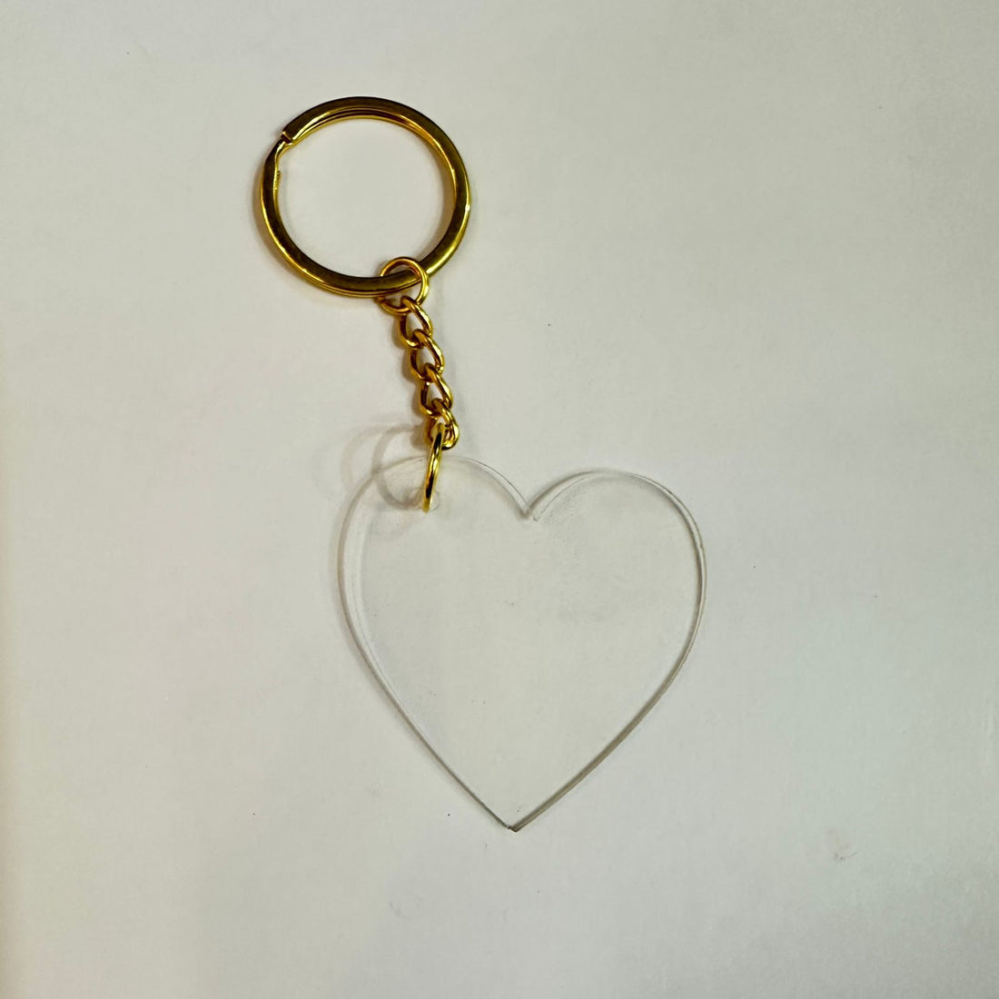 Transparent acrylic keychain  base