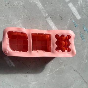 3 pcs bubble candle mould