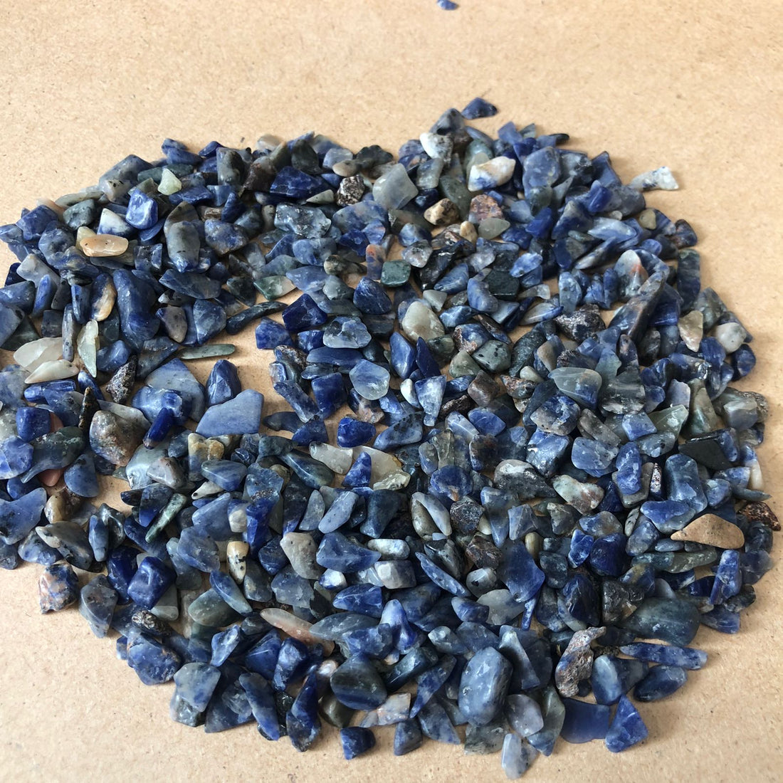 Small blue marble stone 85 gms