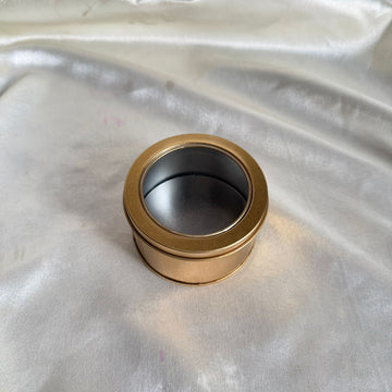 Round candle tin
