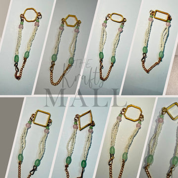 Ready rakhi bracelet chain with bezel 004