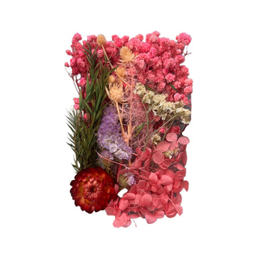 Dry flower box dark pink