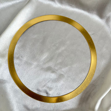 Gold acrylic border ring 26.5 cms