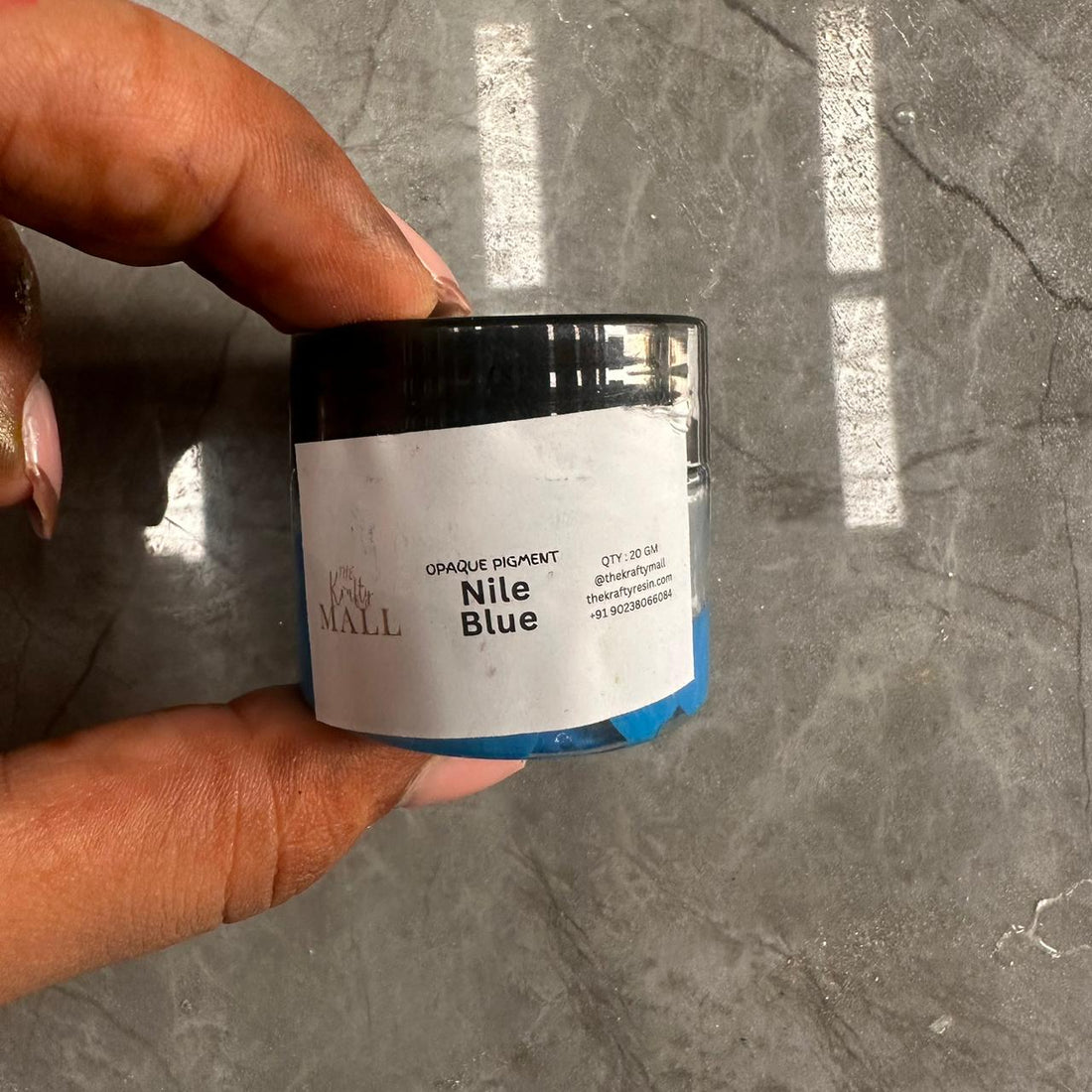 Nile blue opaque pigment