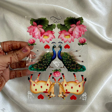 Multi design peel off sticker