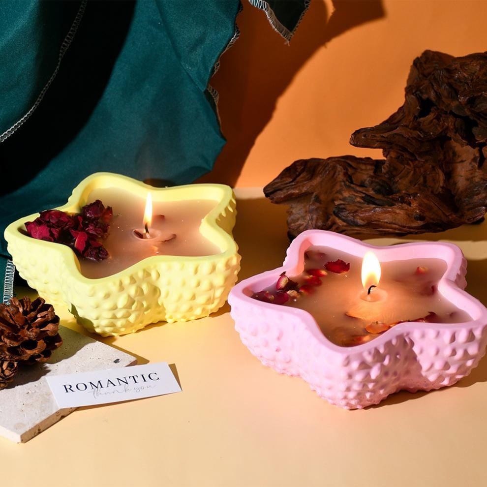 Starfish textured candle bowl mould