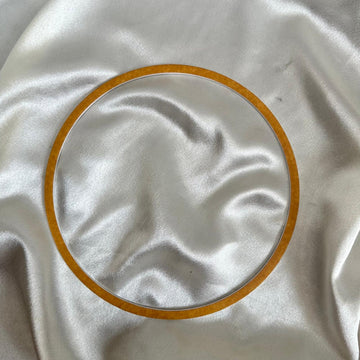 White acrylic border ring 23 cms