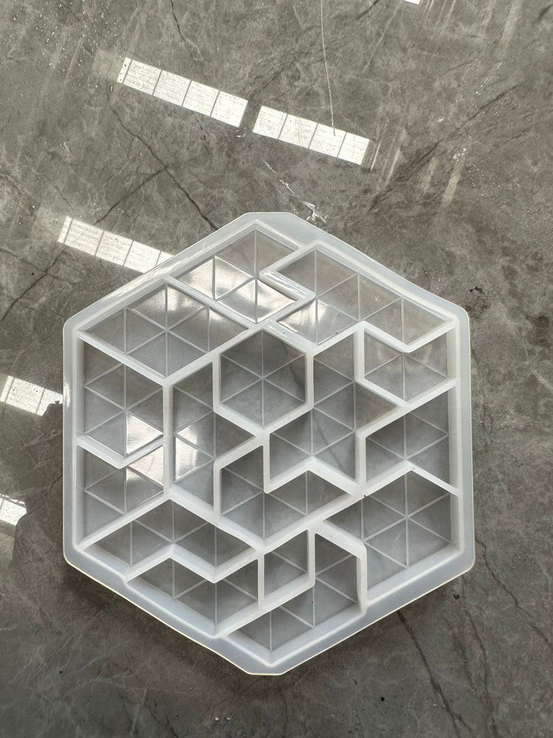 Hexagon puzzle mould 002