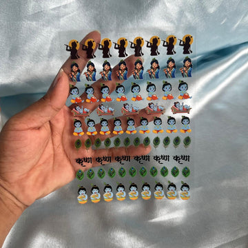 Krishna peel off sticker sheet