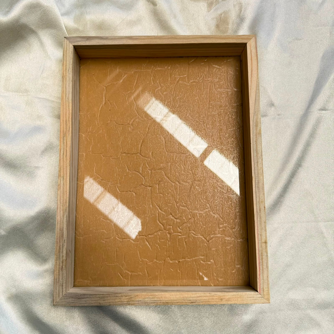Pinewood frame with acrylic rectangle 9*12 inch