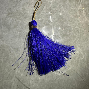 Dark blue tassel