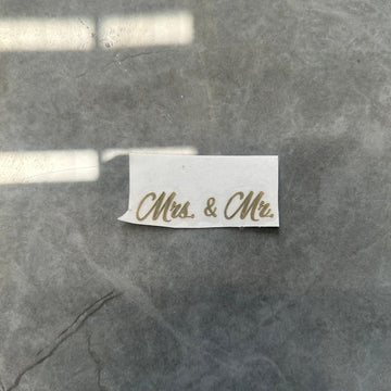 Mr and mrs sticker