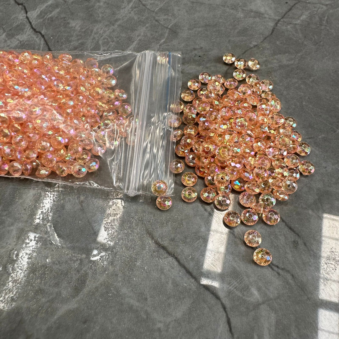 Crystal beads orange