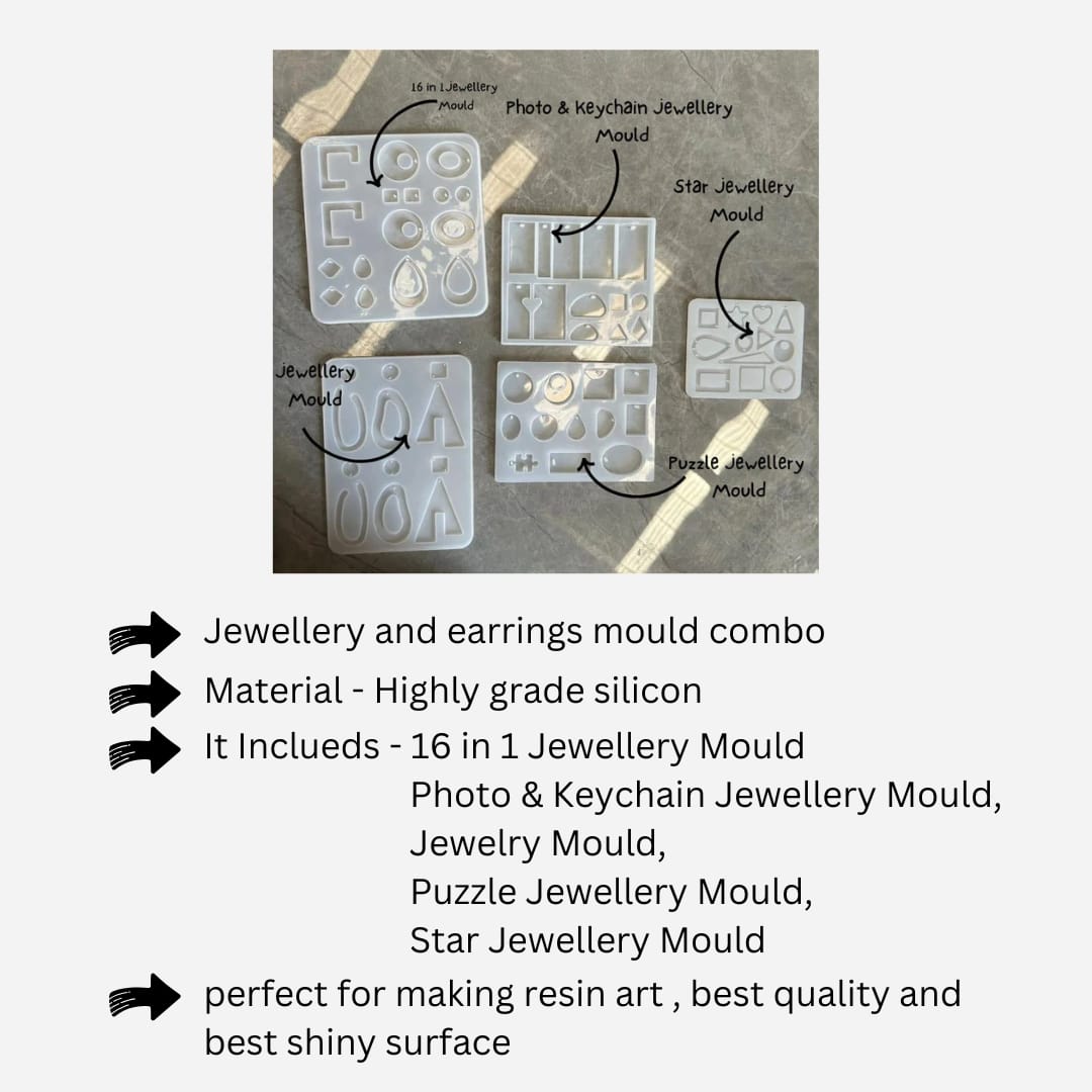 Jewellery and earrings mould combo