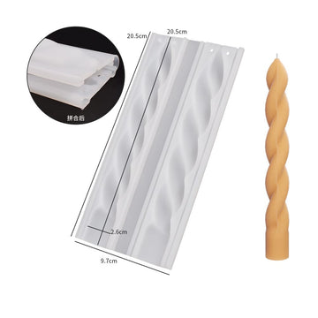 Geometric Spiral Long Pole Candle Mould