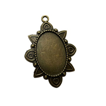 Vintage bezel oval Designer 004