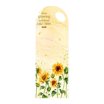 Sunflower Floral Bouquet Flower Card with Handle – Keep Growing, Good Things Take Time Design
