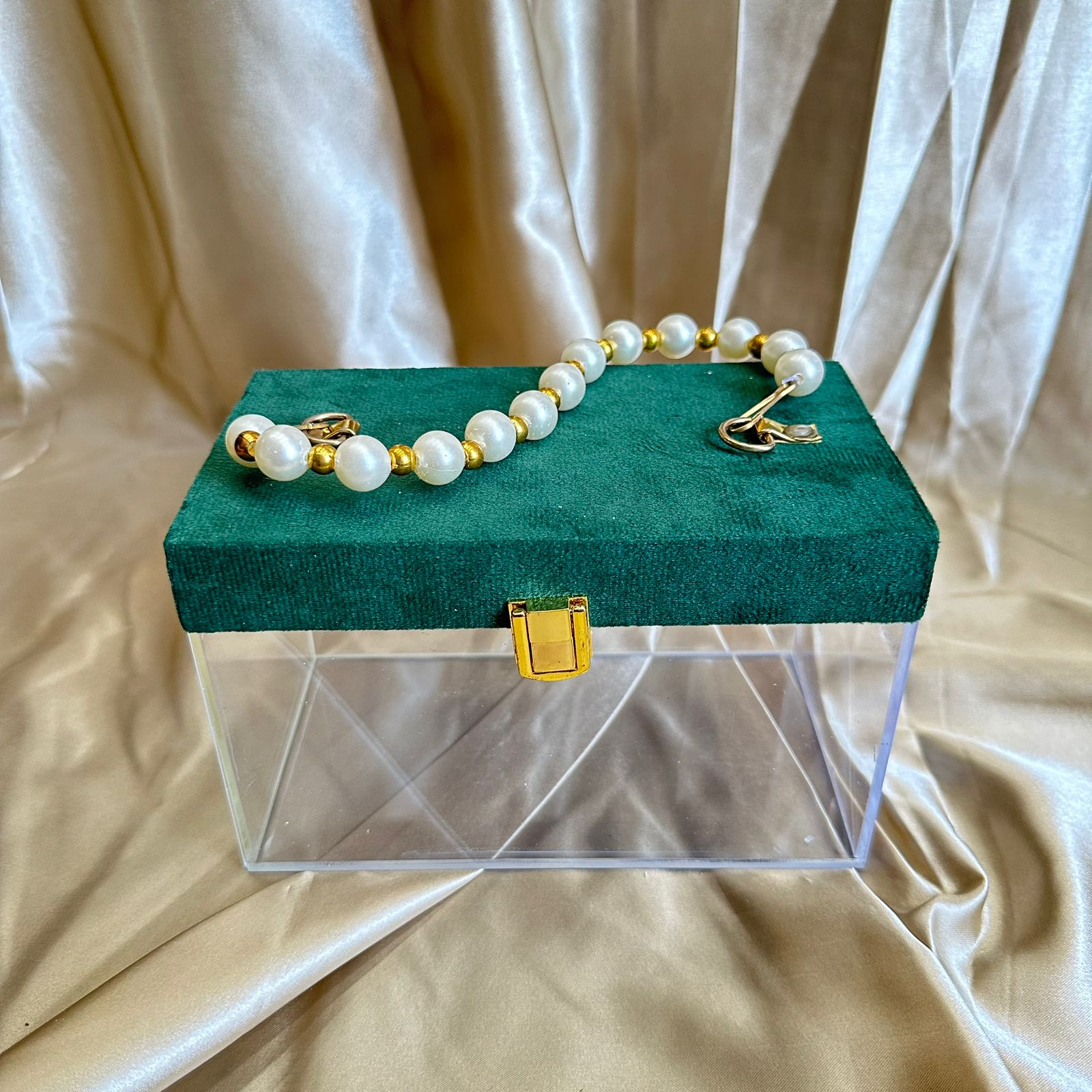 Designer acrylic box green