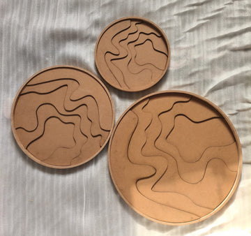 Multilayer geode mdf round