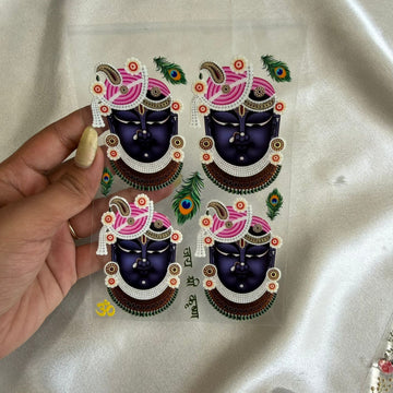 Shreenathji peel off sticker