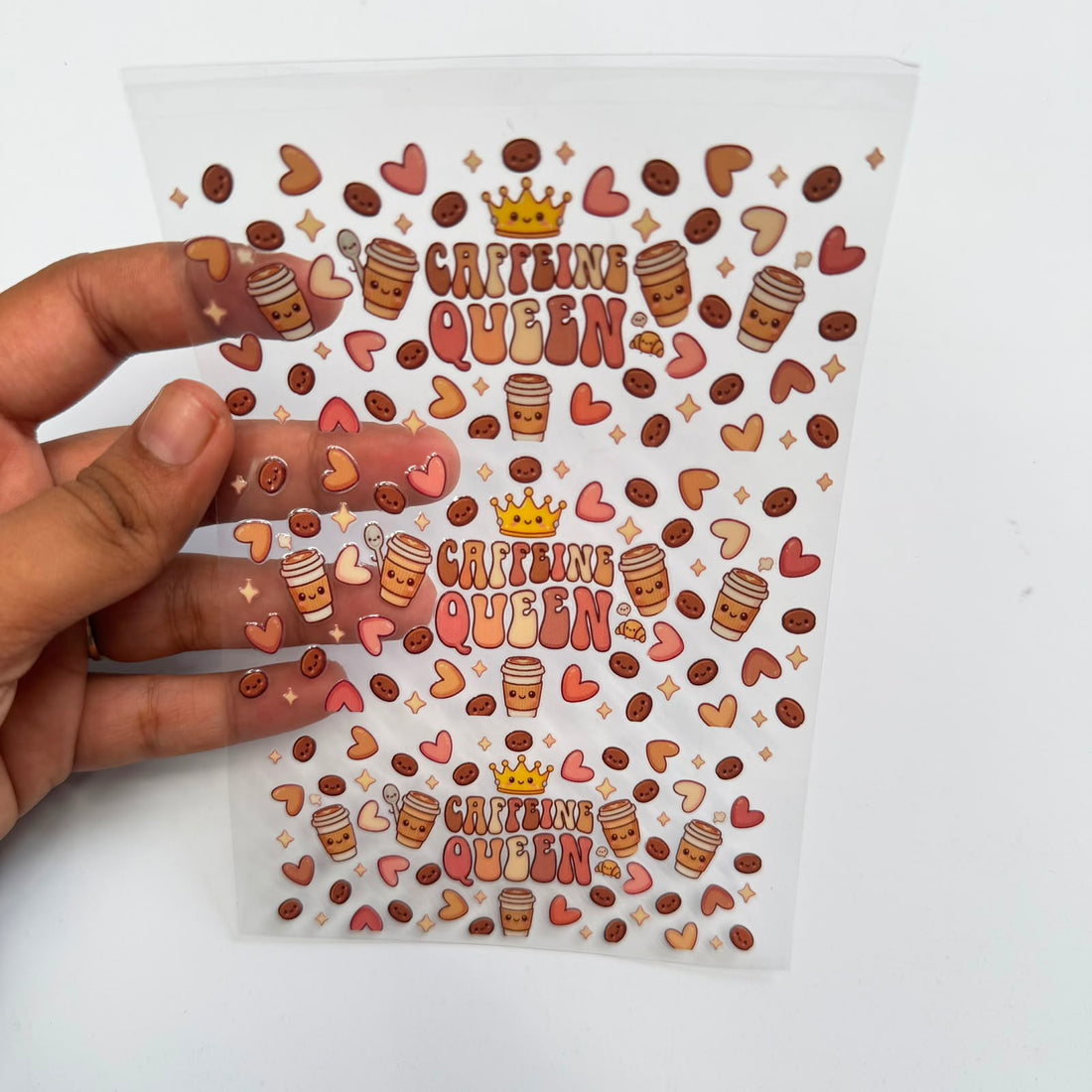 Coffee peel off sticker sheet A6 003