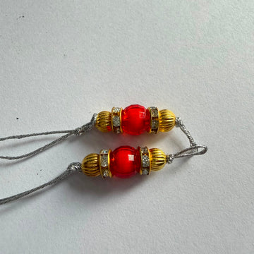Ready Rakhi thread silver 004