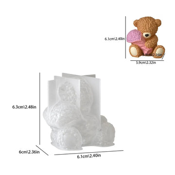 Bouquet Bear Candle Mould
