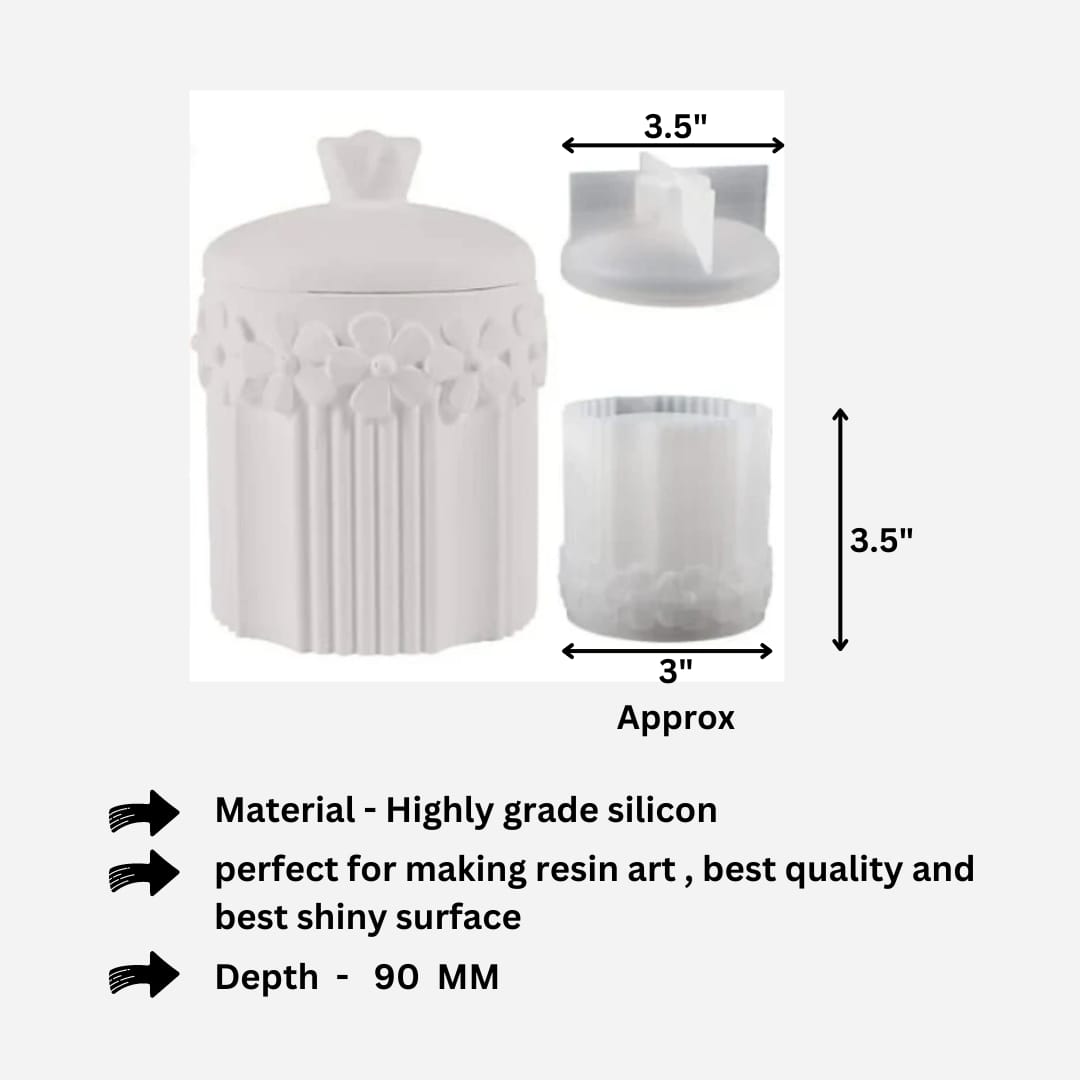 Designer flower jar mould