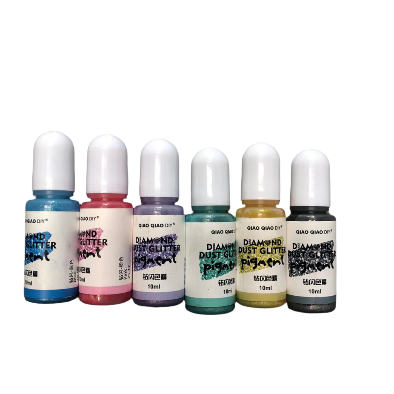 Diamond dust glitter pigment set A