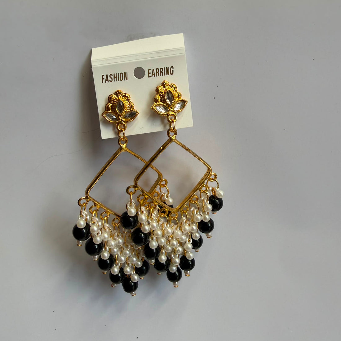 Chandbali jumkha base black