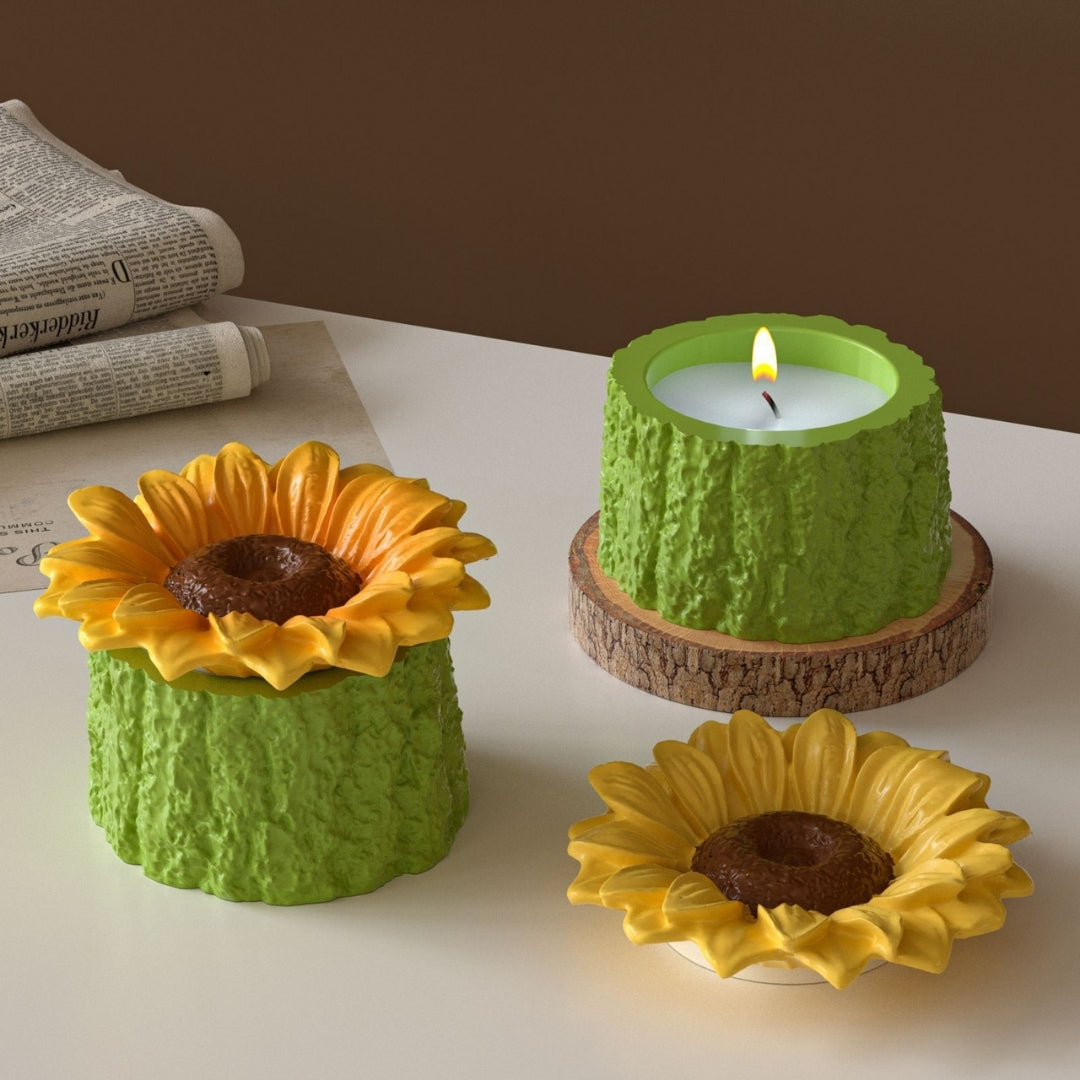 Sunflower storage jar mould