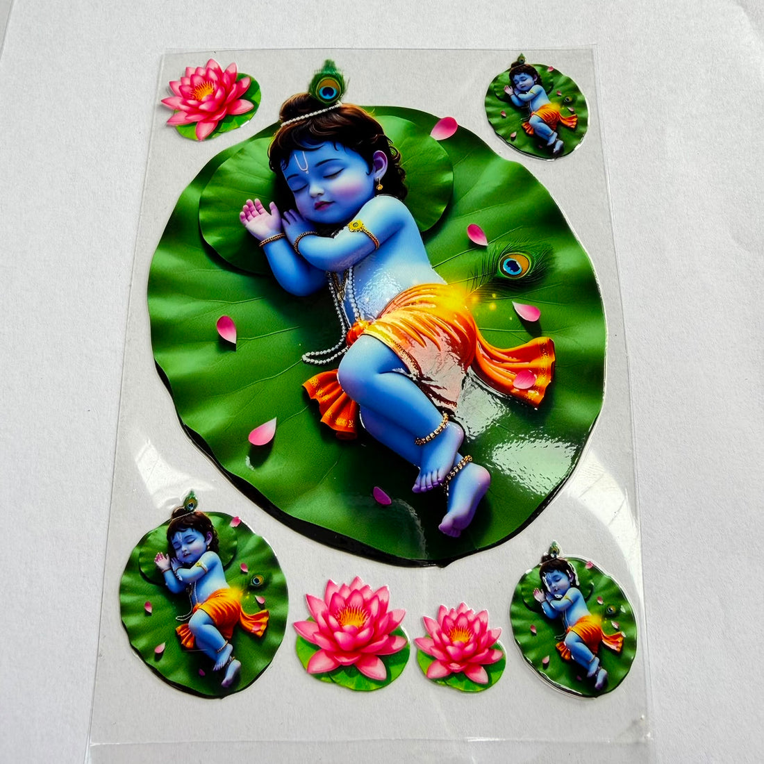 Little Krishna peel off sticker 002