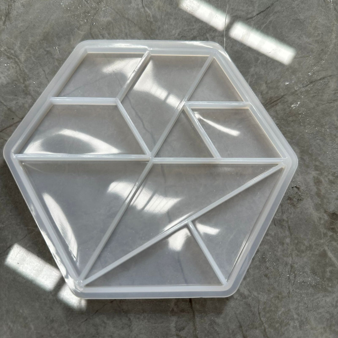 Hexagon puzzle mould 001