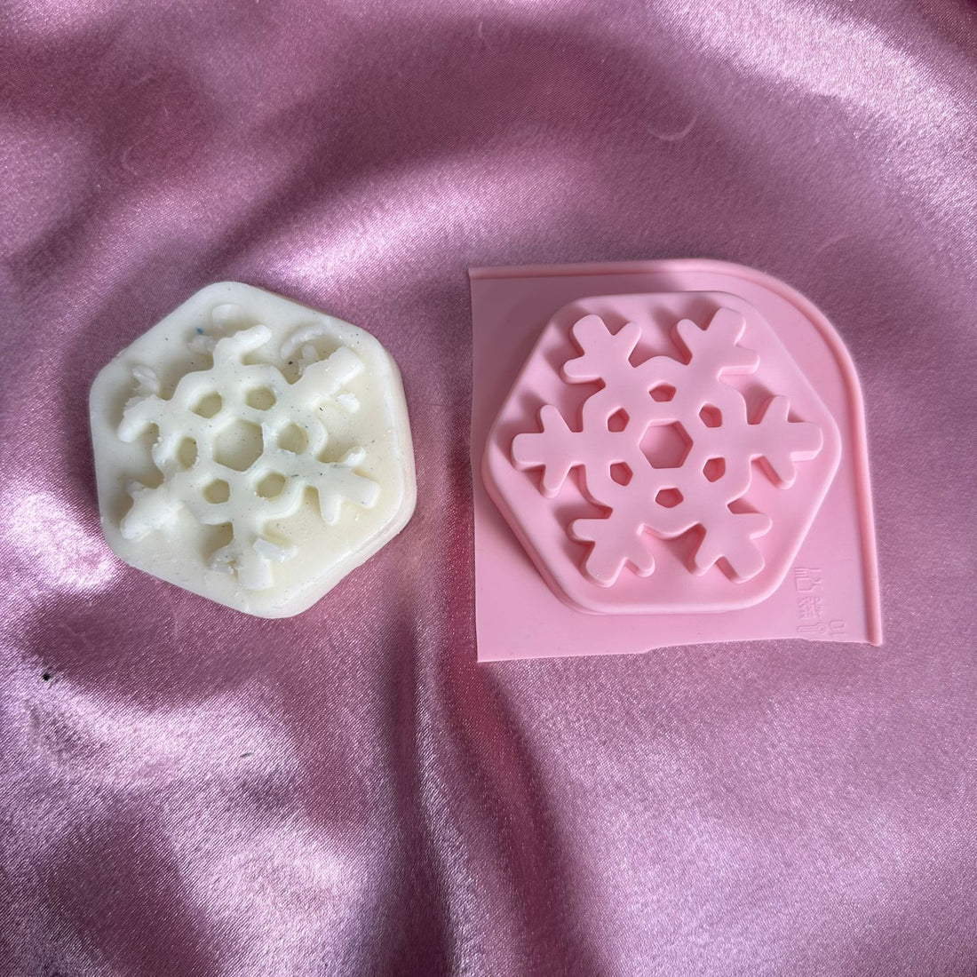 Snowflake Christmas candle mould C9