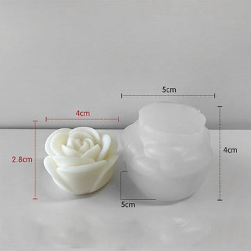 Rose flower candle mould