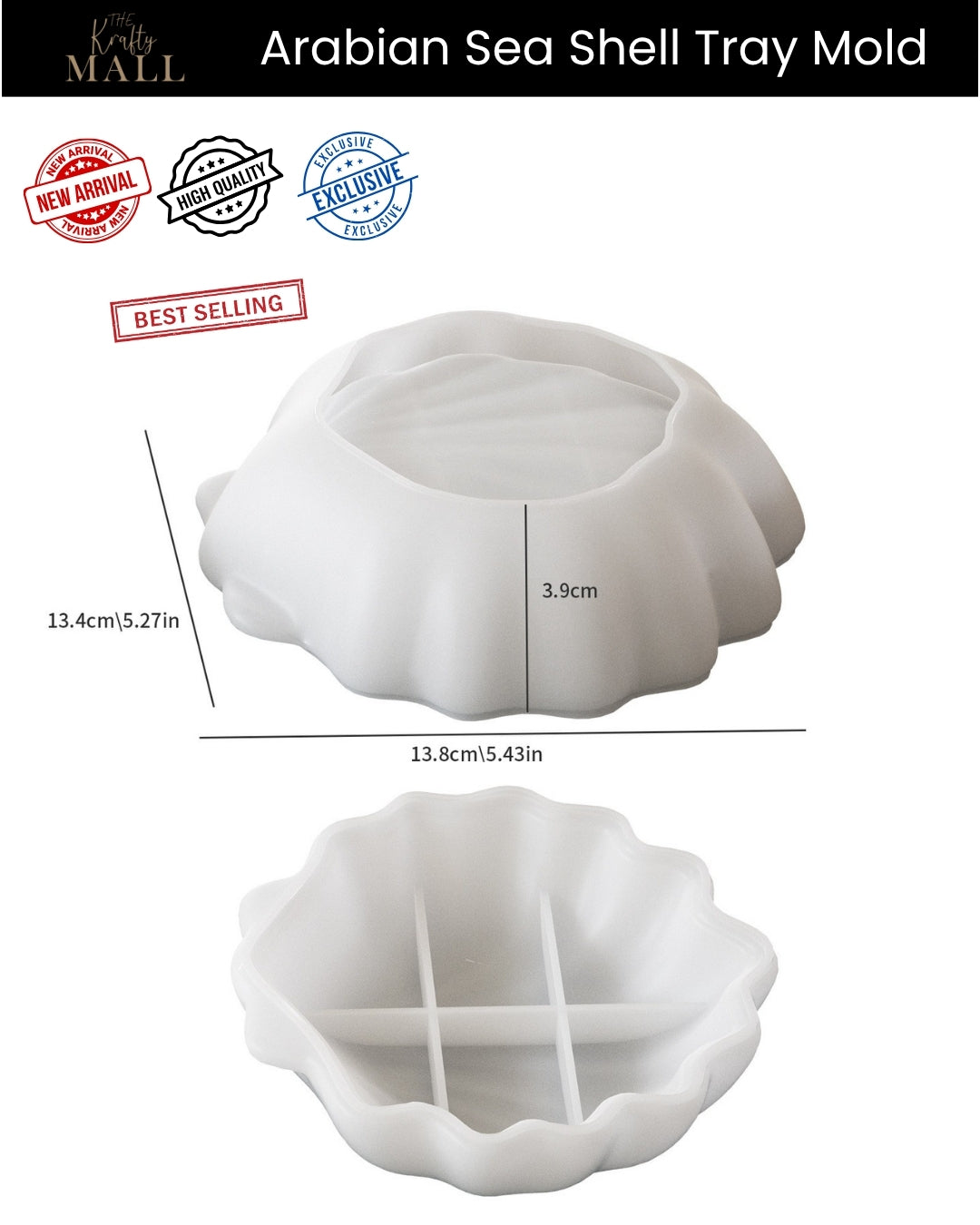Arabian sea shell tray mould