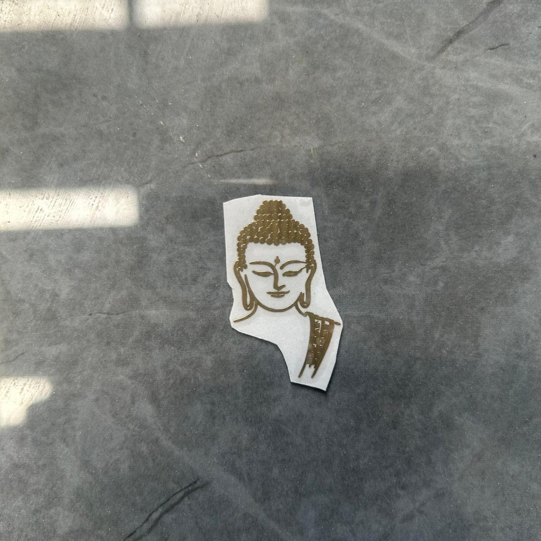 Buddha metal sticker