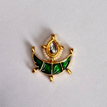 Drop kundan charm A