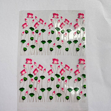 Lotus peel off sticker