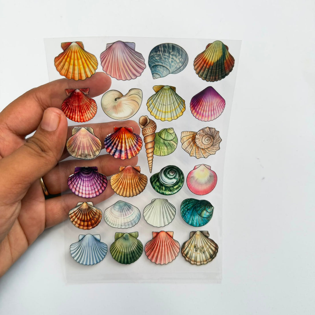 Ocean peel off sticker sheet A6 002