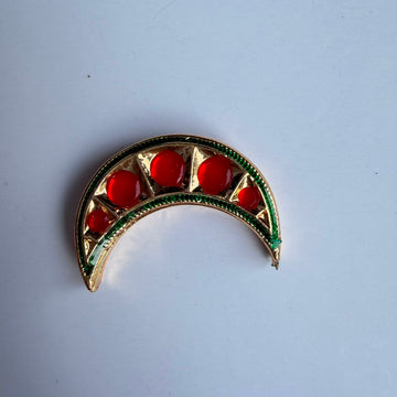 Kundan charm moon big