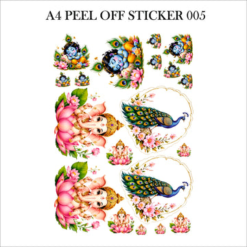 Ready peel off sticker sheet a4 005
