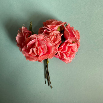 Glittery pink flower