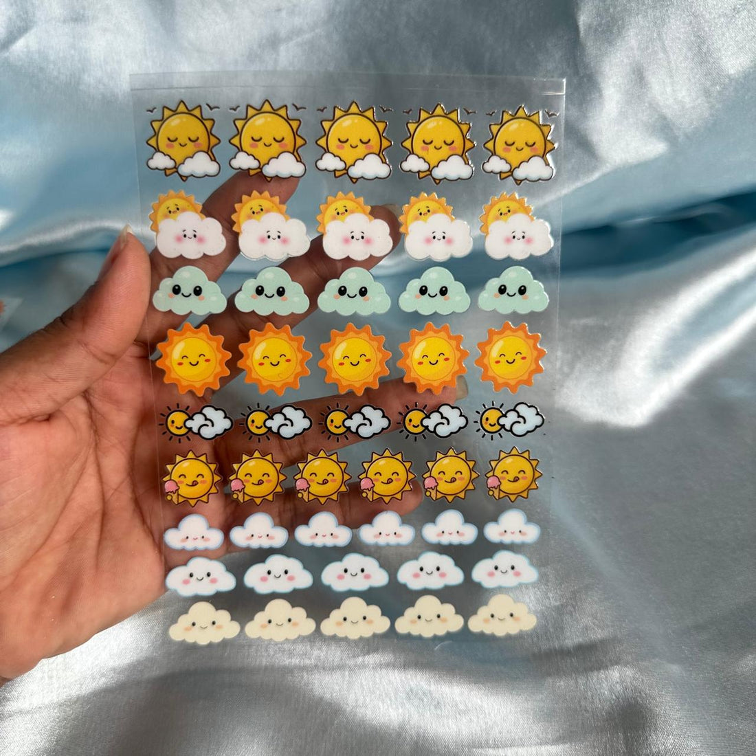 Weather peel off sticker sheet